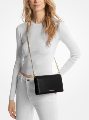 Michael kors jet set pebbled leather crossbody sale