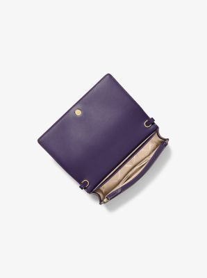 Jet Set Medium Pebbled Leather Crossbody Bag in IRIS | Michael Kors