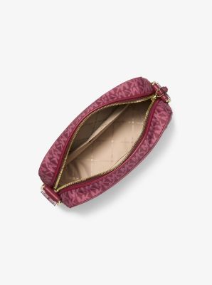 Bolsa cruzada Jet Set grande tejida con logotipo estampado exclusivo