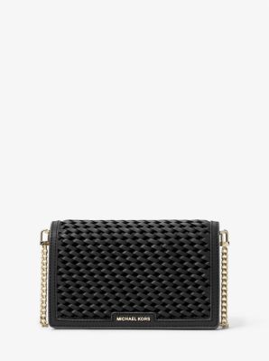 Jet Set Medium Woven Leather Crossbody Bag image number 0