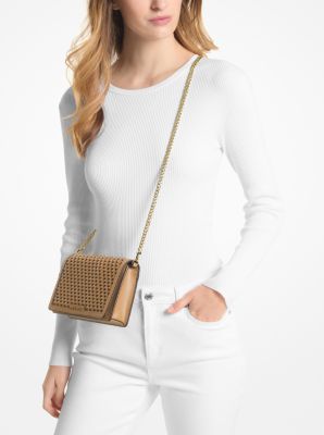 Jet Set Medium Woven Leather Crossbody Bag image number 3