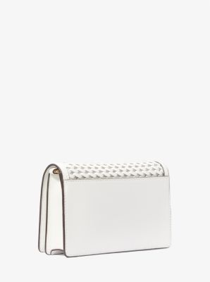 Jet Set Medium Woven Leather Crossbody Bag image number 2