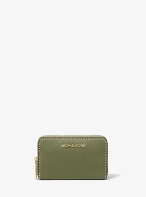 Jet Set Small Topstitched Leather Wallet image number 0