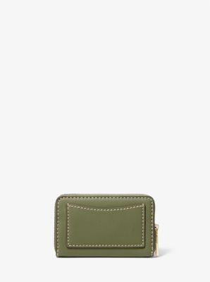 Jet Set Small Topstitched Leather Wallet image number 2