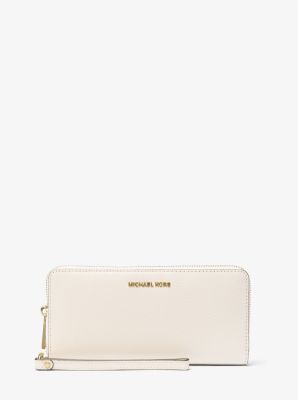 Längliche Brieftasche Jet Set Travel Large aus gekrispeltem Leder