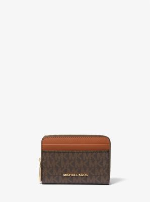 Jet Set Small Signature Logo Zip-Around Card Case image number 0