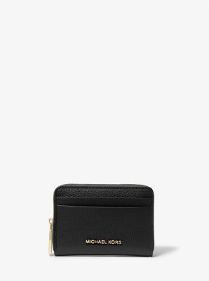 Jet Set Small Pebbled Leather Zip-Around Card Case image number 0