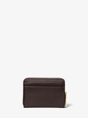 Michael kors black leather wristlet online