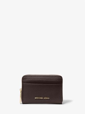 Michael kors brown logo wallet best sale