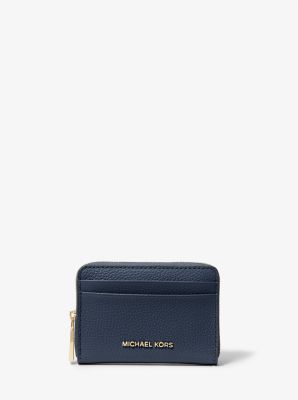 Jet Set Small Pebbled Leather Zip-Around Card Case image number 0