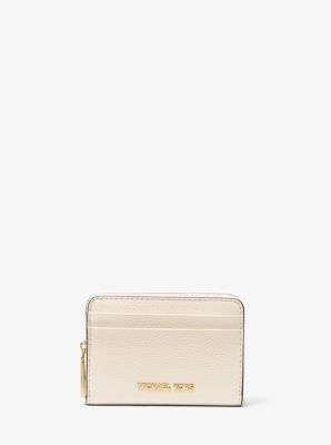 Jet Set Small Pebbled Leather Zip-Around Card Case image number 0