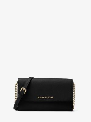 Michael Kors Jet Set Travel Multifunction Phone Crossbody Bag Wallet Black