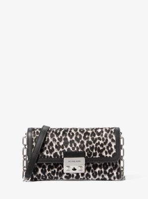 Tribeca Large Leopard Print Calf Hair Convertible Crossbody Bag Michael Kors Canada