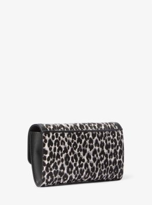 Leopard print wallet michael kors sale