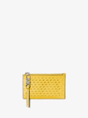 カードケース・名刺入れ Michael Kors [Secret Special Price] Empire Small Woven Leath Empire Small Woven Leather Card Case | Michael Kors [US]