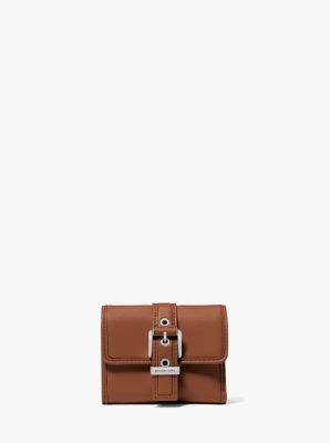 MK Colby Small Leather Tri-Fold Wallet - Brown - Michael Kors MICHAEL Michael Kors