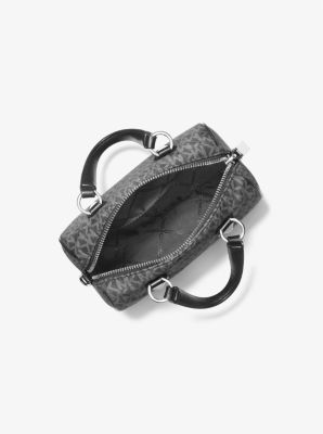 Grayson Small Logo Print Woven Duffel Crossbody Bag image number 1