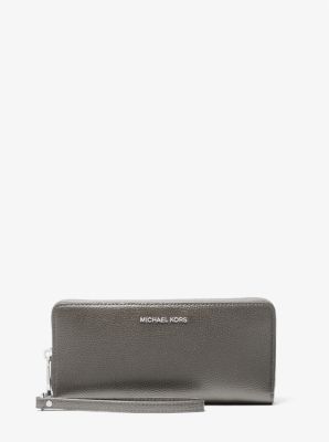 Large Pebbled Leather Continental Wallet Michael Kors Canada