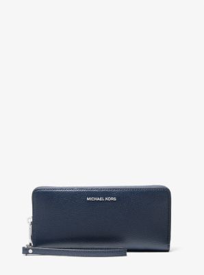 Large Pebbled Leather Continental Wallet image number 0