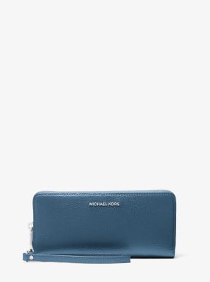 Large Pebbled Leather Continental Wallet image number 0