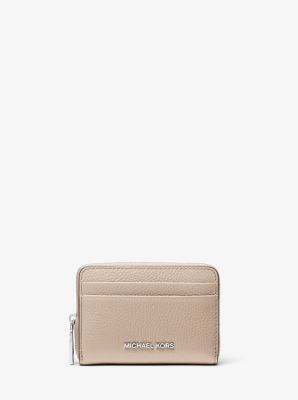 Jet Set Small Pebbled Leather Zip-Around Card Case image number 0