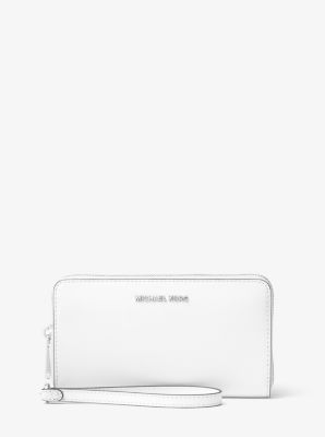 Michael Michael Kors Medium Selma Saffiano Zip Satchel Optic White