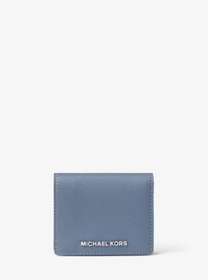 Travel Saffiano Leather Card Holder | Michael Kors