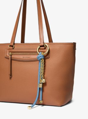 Gold-Tone and Speckled Cord Bag Charm