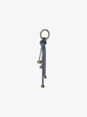 Gold-Tone and Speckled Cord Bag Charm image number 1