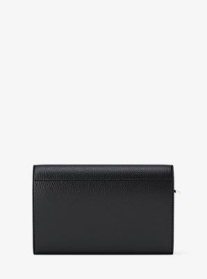 Cartera Jet Set grande de piel granulada in NEGRO | Michael Kors