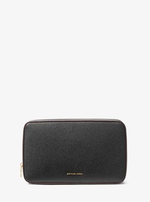 Medium Pebbled Leather Tech Organizer