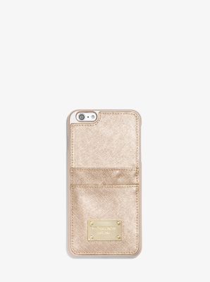 Metallic Leather Phone Case for iPhone 6 Plus/6s Plus | Michael Kors