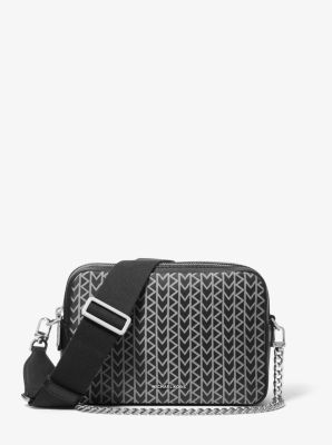 Bryant Medium MK2000 Logo Jacquard Camera Crossbody Bag