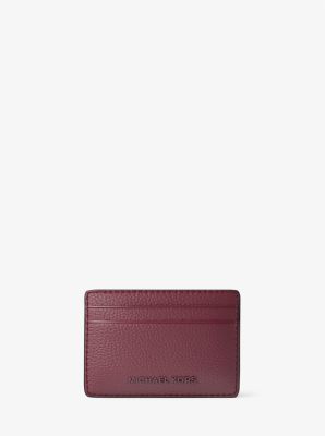 Jet Set Pebbled Leather Card Case image number 1