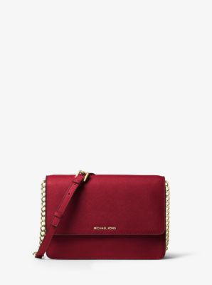 Michael Kors Daniela Large Crossbody- Burnt Red