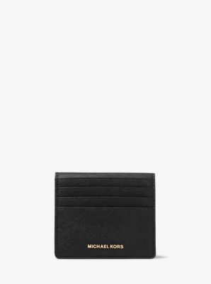Jet Set Travel Saffiano Leather Card Case | Michael Kors