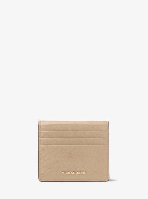 Jet Set Travel Saffiano Leather Card Case | Michael Kors