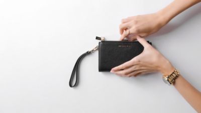 michael kors adele leather smartphone wallet