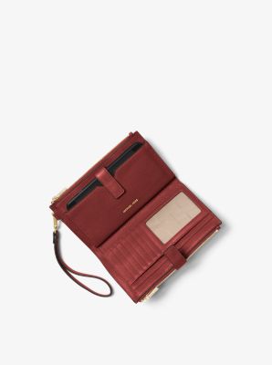 Adele Leather Smartphone Wallet in BRANDY | Michael Kors