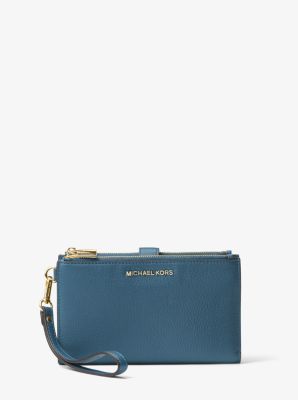 Top 47+ imagen michael kors teal wallet