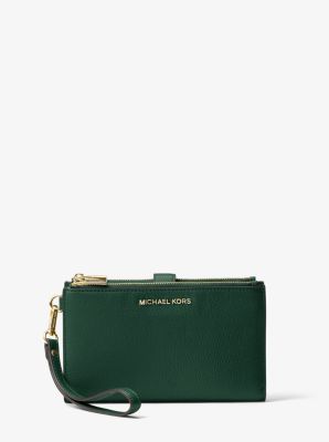 Adele Leather Smartphone Wallet in RACING GREEN | Michael Kors