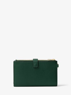 Adele Leather Smartphone Wallet in RACING GREEN | Michael Kors