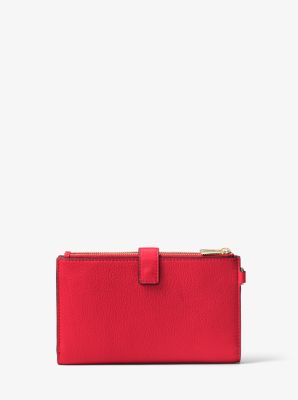 Portefeuille Adele en cuir pour t&eacute;l&eacute;phone intelligent in ROUGE VIF | Michael Kors