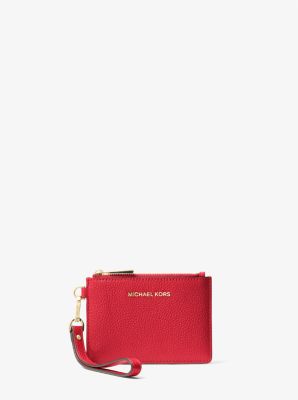 Michael Kors Wallet Jet Set Small Signature Coin Purse (Crimson Red)