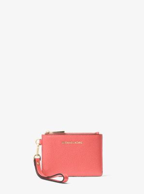 Leather Coin Purse in PINK GRAPEFRUIT Sale Michael Kors [US]
