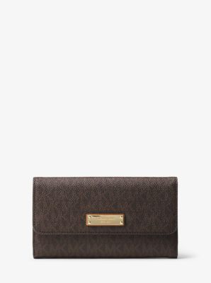 michael kors wallet mk logo