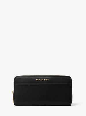 michael kors saffiano continental large black wallets