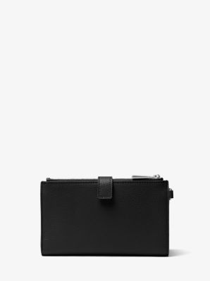 Smythson 6 Card Slot Wallet in Panama Black