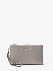 Adele Leather Smartphone Wallet    - PEARL GREY - 32T7SAFW4L