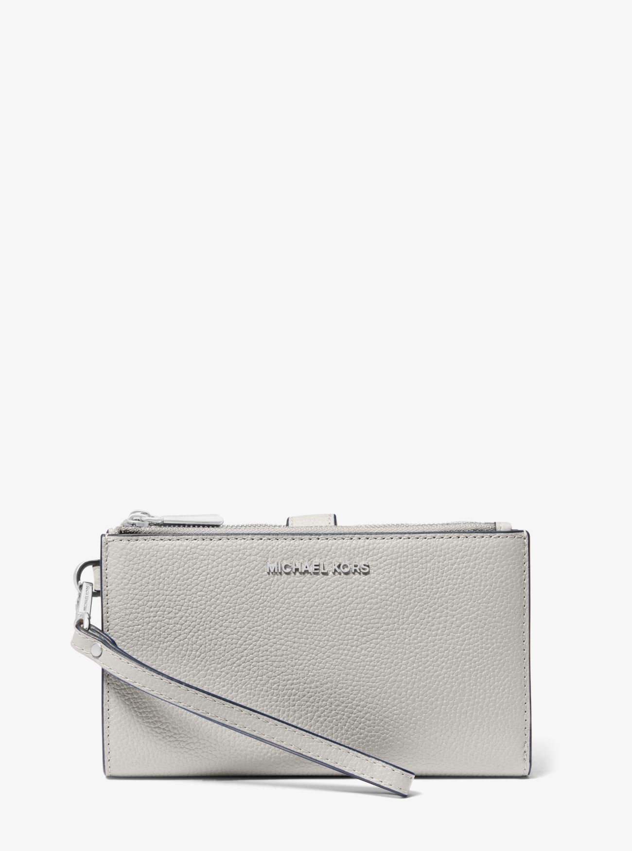 MK Adele Leather Smartphone Wallet - Grey - Michael Kors